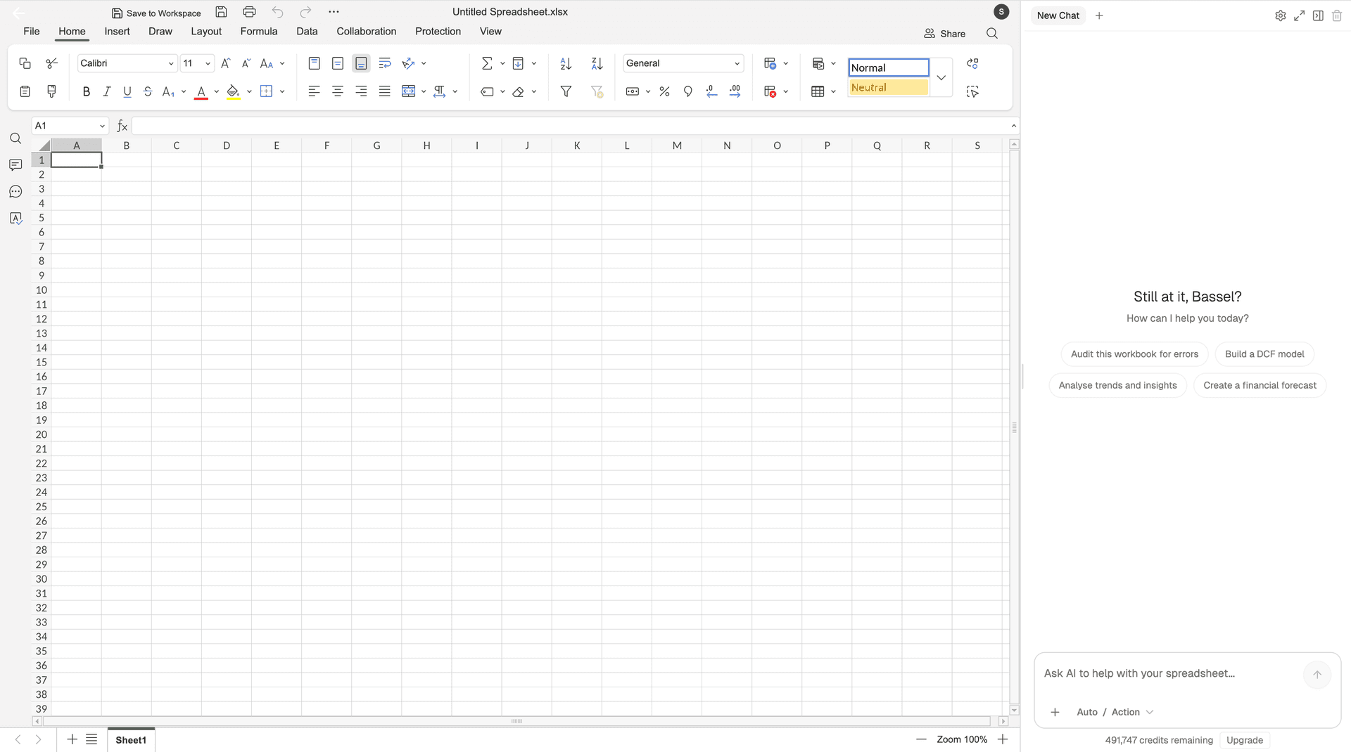 Optivise Excel Agent - AI-powered spreadsheet assistant